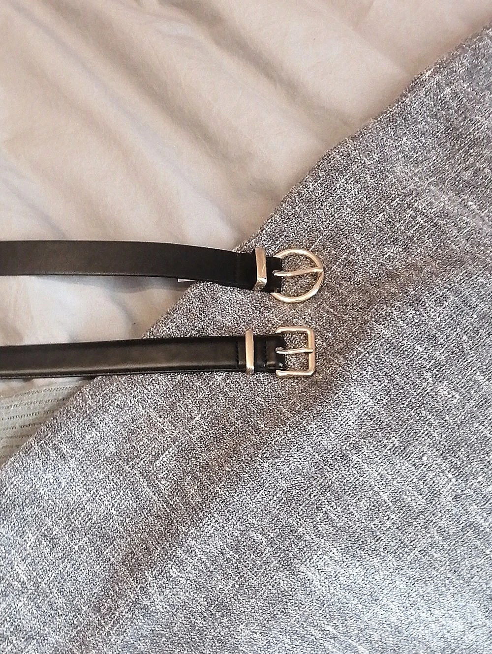 Ardene Two-Belt Set in Black M-L Like New